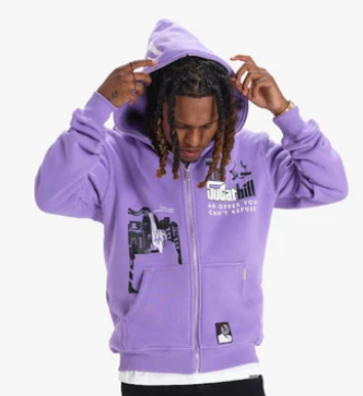 SUGARHILL"CORLEONE" FULL ZIP HOODIE-SH24-SPR1-07