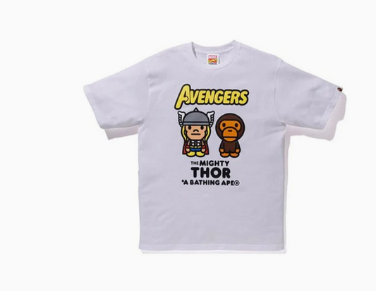 A Bathing Ape X Marvel Milo Mighty Thor Tee 'White' 2F23-110-906