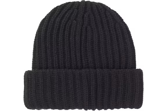 SUPREME Chunky Rib Classic Logo Beanie Black