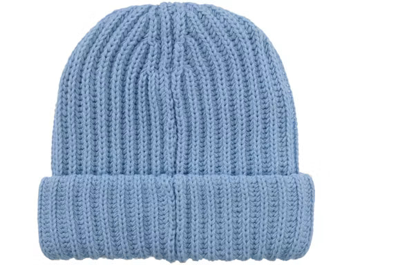 SUPREME Classic Logo Chunky Ribbed Beanie (LIGHT BLUE)