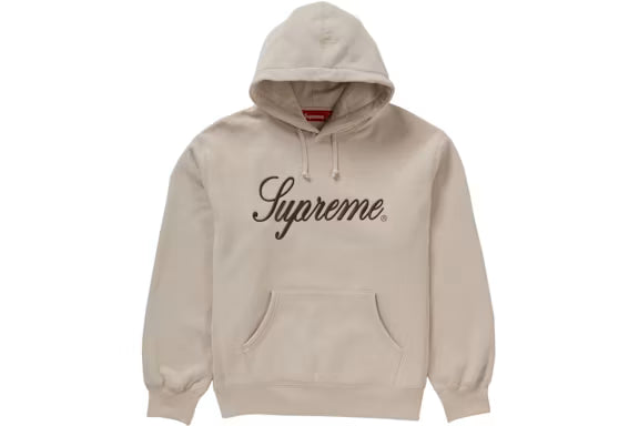 SUPREME Embroidered Script Hooded Sweatshirt