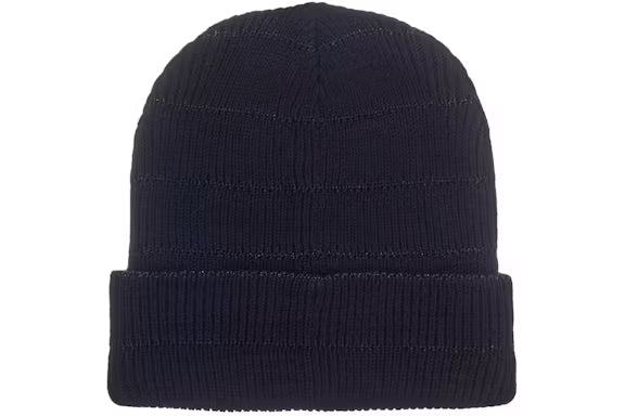 SUPREME Metallic Stripe Beanie Black