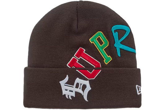 SUPREME New Era Arc Beanie Brown