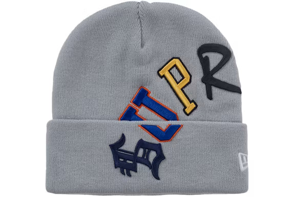 SUPREME New Era Arc Beanie Grey