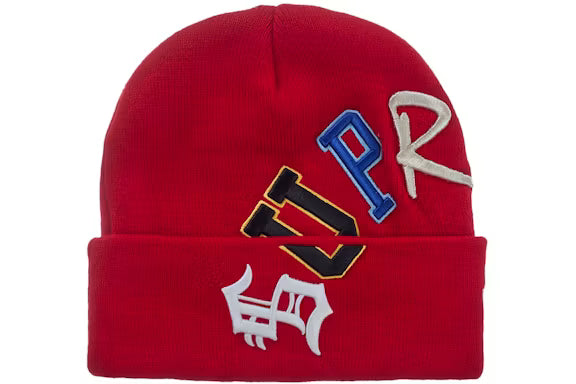 Supreme New Era Arc Beanie Red