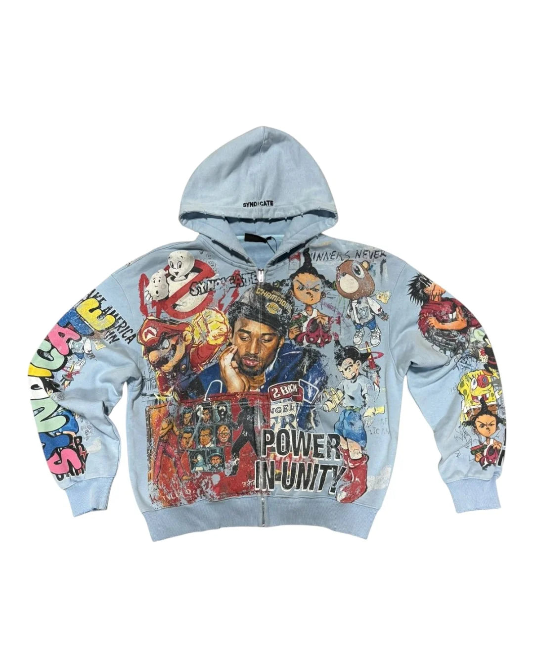 The Syndicate Unity 2.0 Light Blue Zip Hoodie