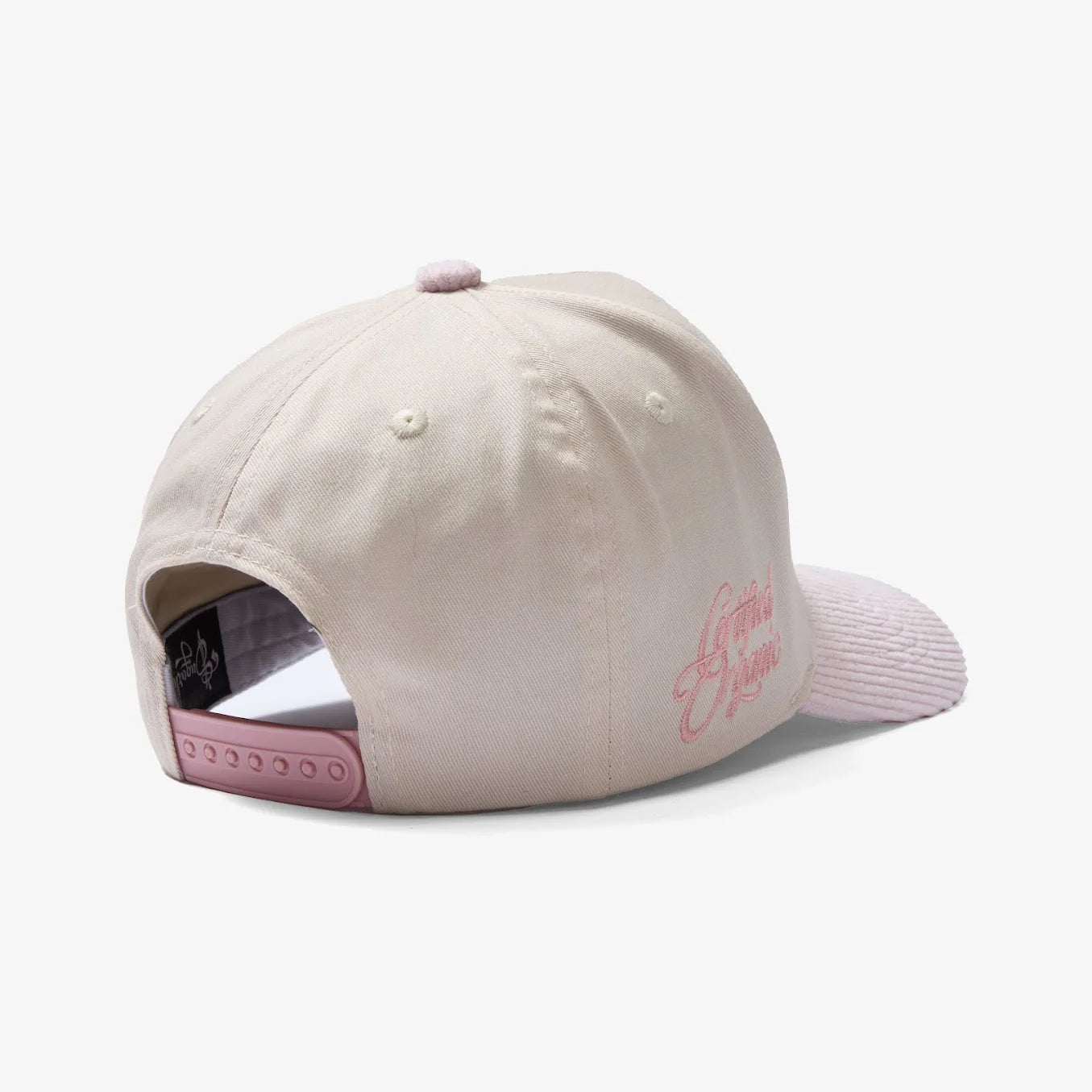 SUGARHILL "All Natural" Hat (cream/pink corduroy)
