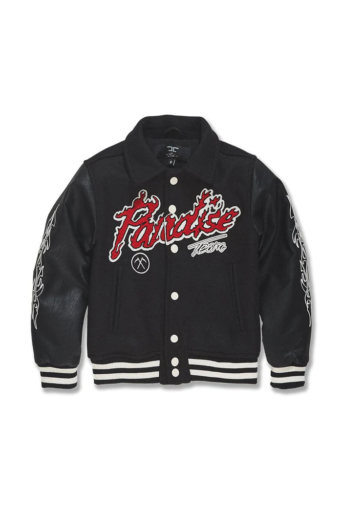 Kids Paradise Tour Varsity Jacket (Black)  91632B