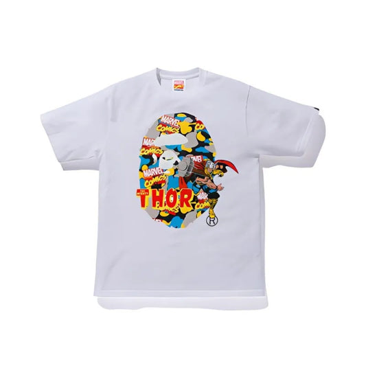 A BATHING APE X Marvel Comics Camo Mighty Thor Tee-1F23110923
