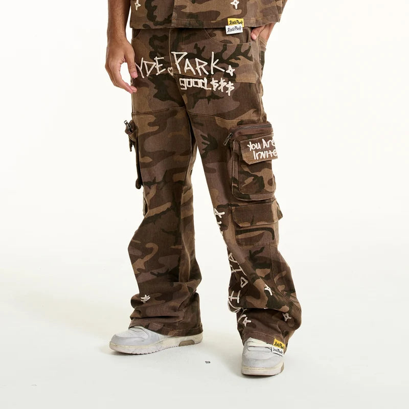HYDEPARK Urban Desert Camo Cargo Fatigue - Brown