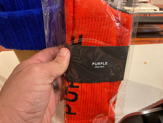 PURPLE-Core Crew Sock-A1001-CCRB224