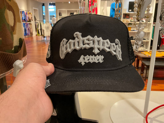 GODSPEED- Forever Trucker Hat (Black GRAY)