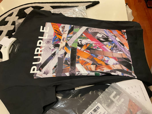 PURPLE-CLEAN JERSEY SS TEE BLACK BEAUTY-P109-CBSC225