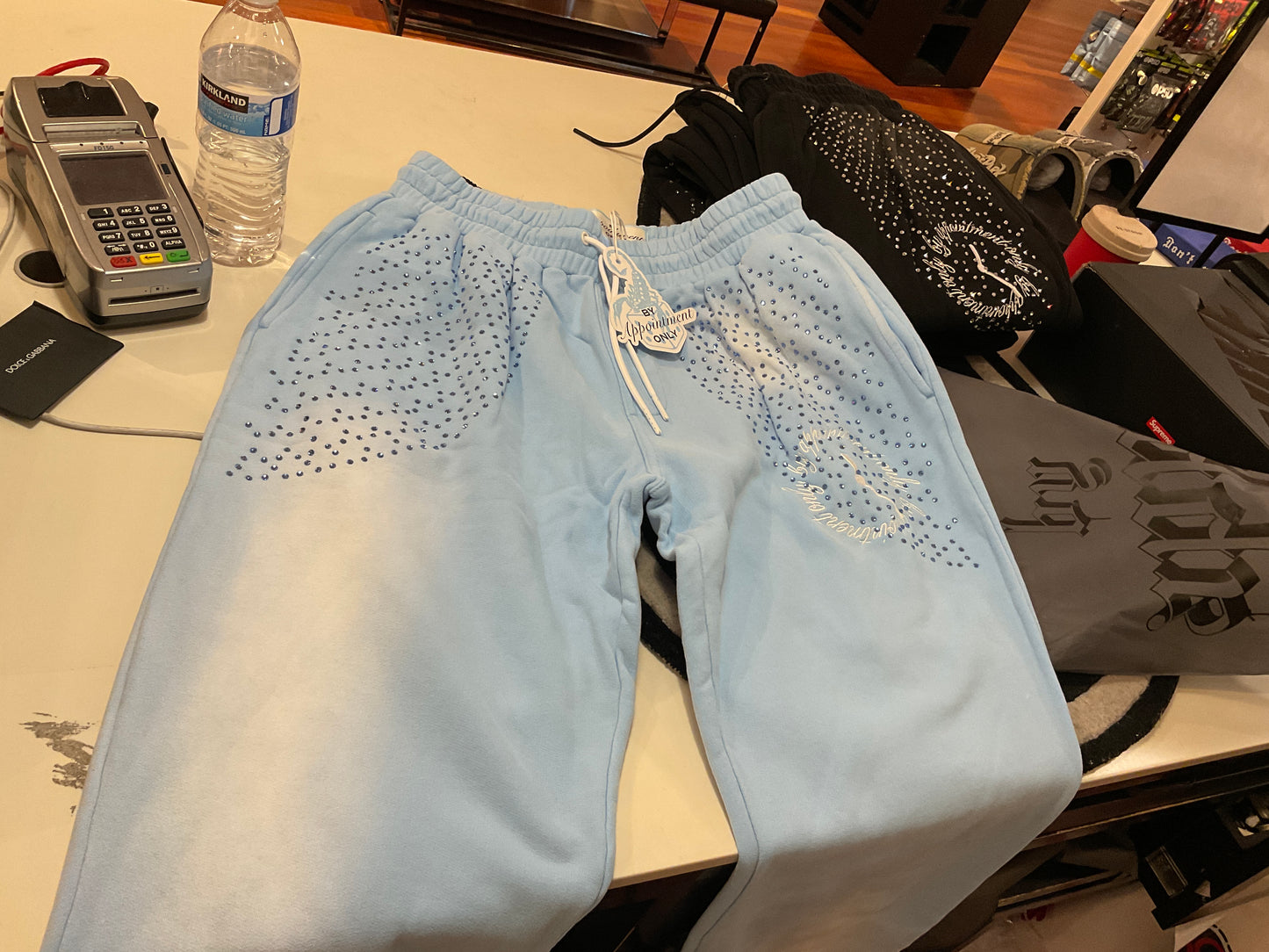 BY APPOINTMENT ONLY OBSIDIAN VINTAGE WASH SWATPANS