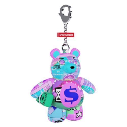 SPRAYGROUND K9600 Y2K SHARK BEAR KEYCHAIN