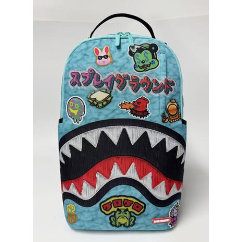 SPRAYGROUND B8850 EMBELLISHED FLEECE MONSTER BACKPACK