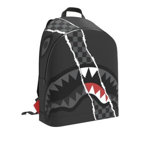 SPRAYGROUND B9347 CENTER RIP REVEALING GRAY CHECK SAVAGE