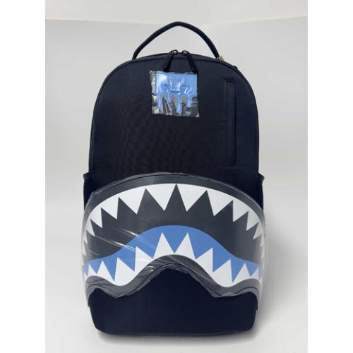 SPRAYGROUND B9637 SHARK CENTRAL LIGHT BLUE BACKPACK