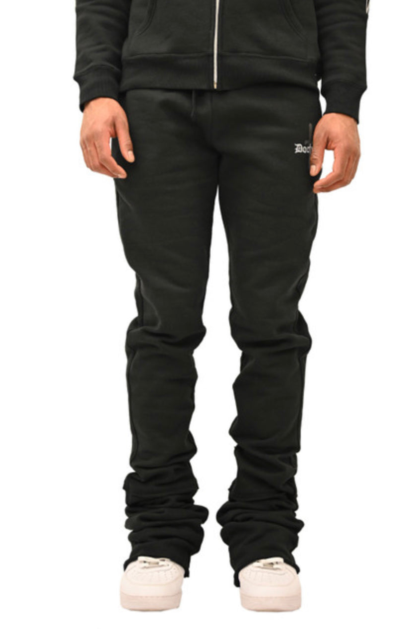 Super Stacked Doctrine Sweatpants - Flared Joggers-DBOO24