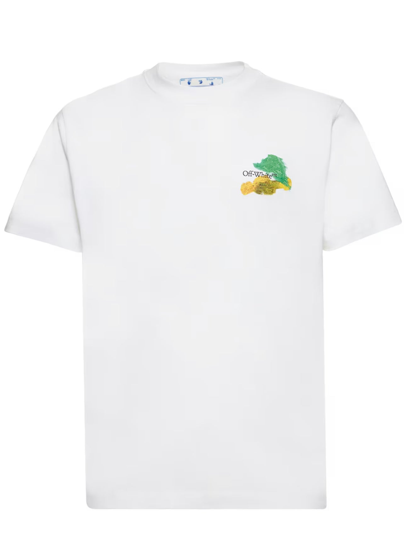 OFF WHITE BRUSHED ARROW WHT T SHIRT (OMAA027S23J E R004 0184)