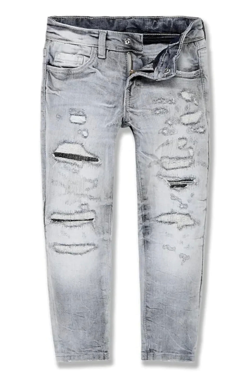 KIDS JORDAN CRAIG BAYSIDE RIP & REPAIR DENIM (JET BLACK) JS355RK