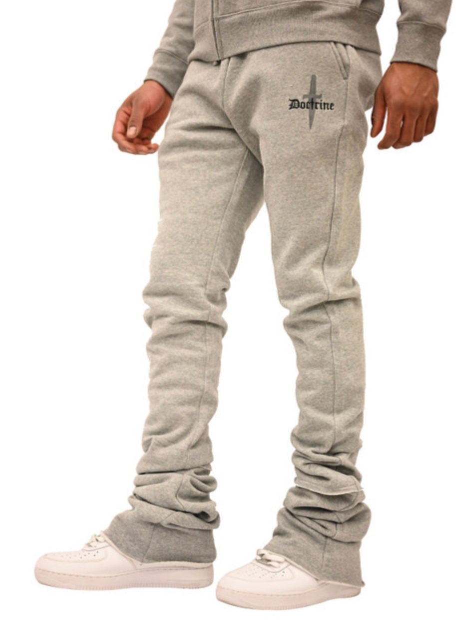Super Stacked Doctrine Sweatpants - Flared Joggers-DBOO24