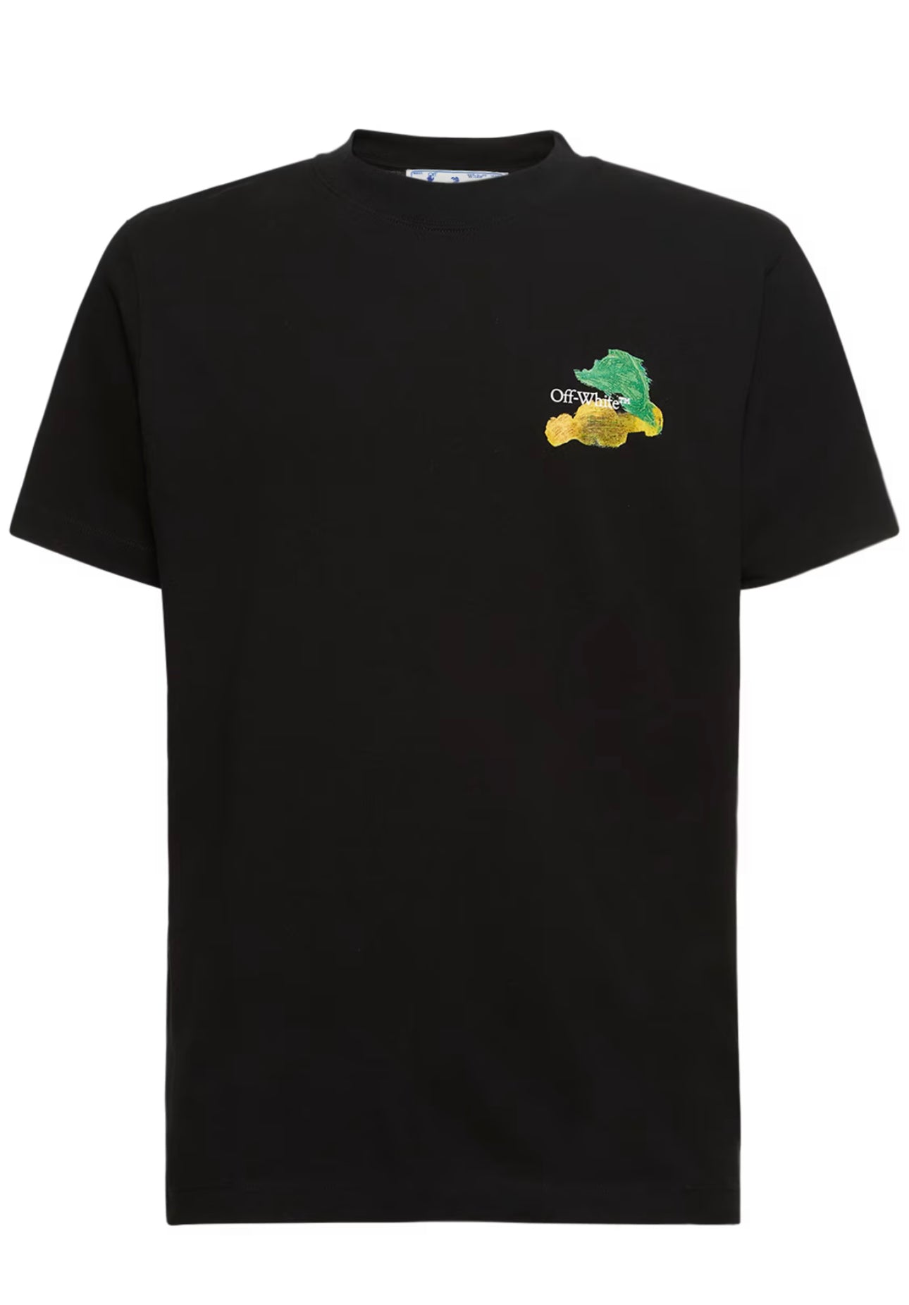 OFF WHITE BRUSHED ARROW BLK T SHIRT (OMAA027S23J E R004 1084)