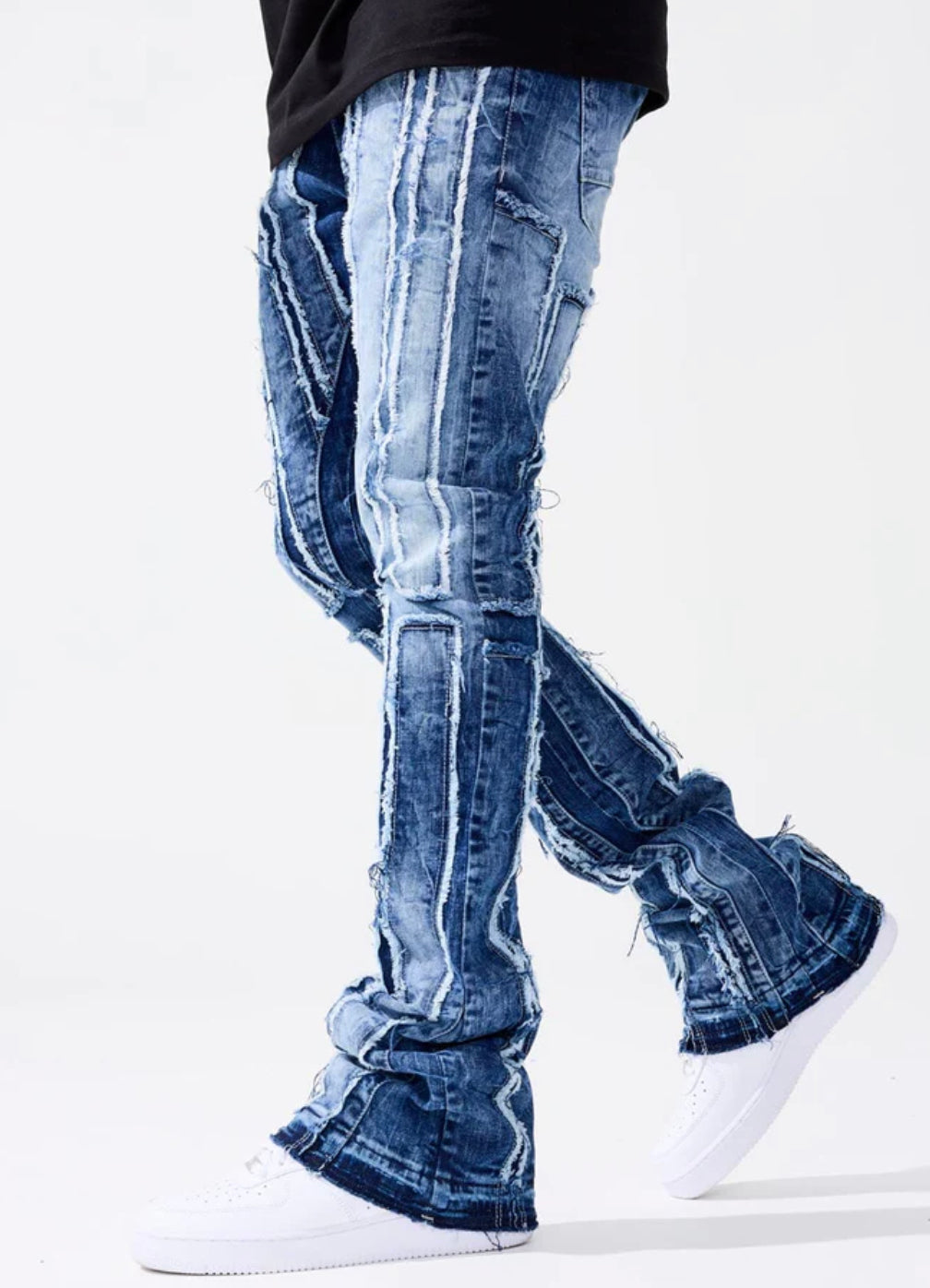SEAN STACKED - BRAZEN DENIM (JET BLACK) Jrf1107