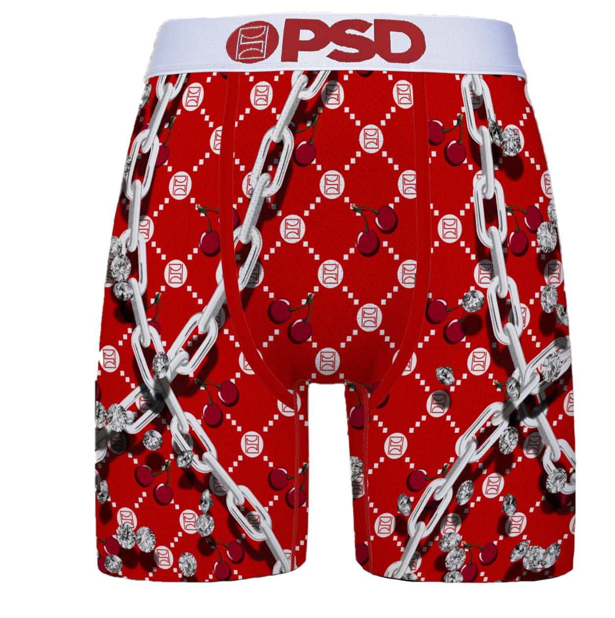 PSD Authentic Cherry Lux Emblem Mens Red Boxer Brief 422180208