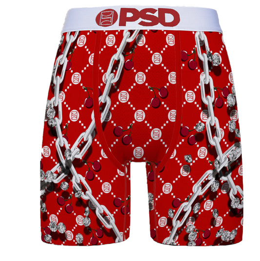 PSD Authentic Cherry Lux Emblem Mens Red Boxer Brief 422180208