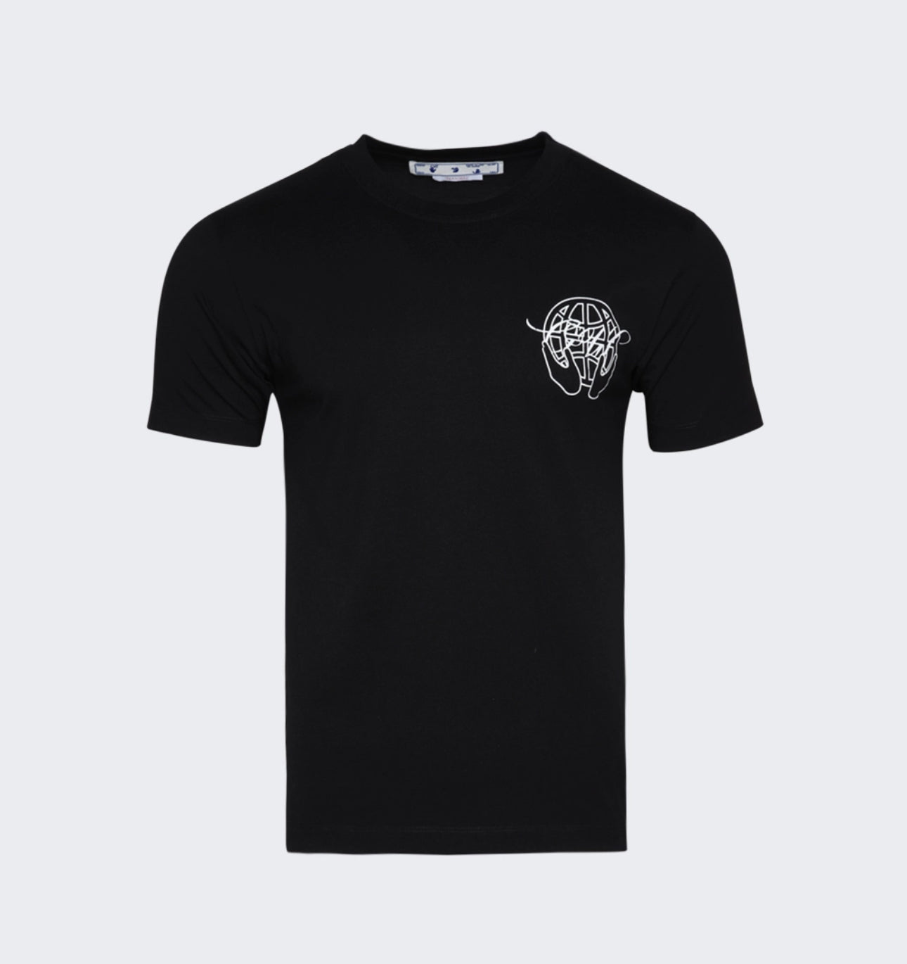 Hand Arrow Slim Short Sleeve T-Shirt Black (OMAA027S23J ER0071001)