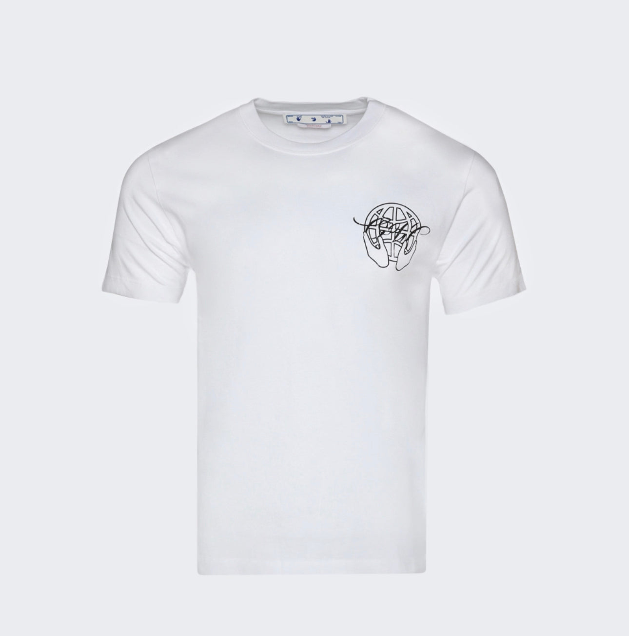 nd Arrow Slim Short Sleeve T-Shirt White(OMAA027S23J ER0070110)